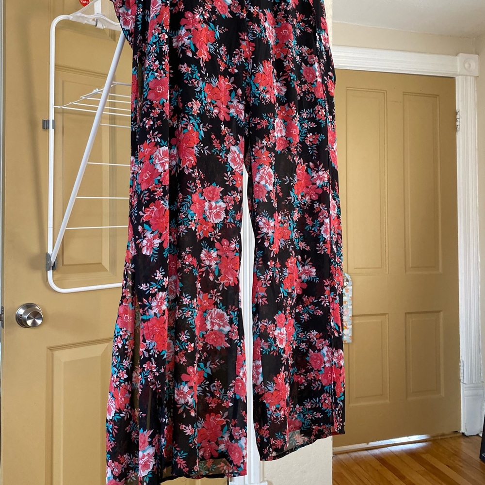 TORRID wide leg gauze floral pants